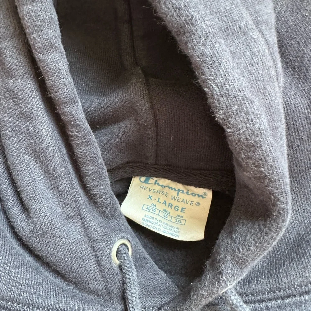 Champion Reverse Weave Michigan Hoodie Men’s XL Navy Blue - Picture 4 of 8